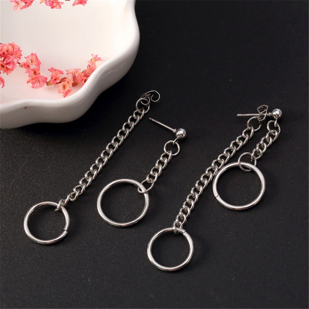 1 Đôi Hoa Tai Dáng Dài Phong Cách Đường Phố Hàn Quốc