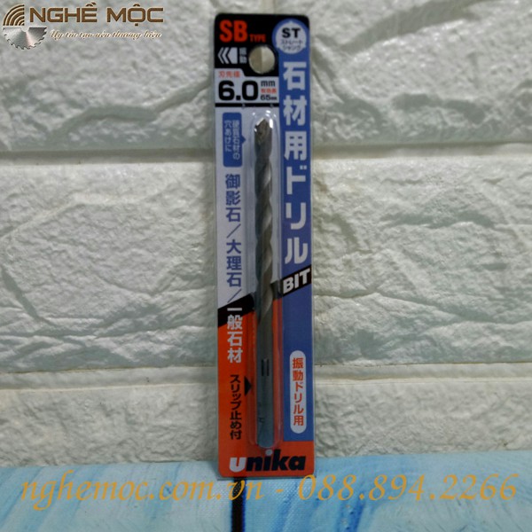 MŨI KHOAN ĐÁ UNIKA SB6.0x100mm - Nghề Mộc