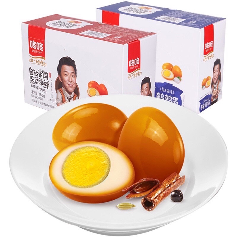 Trứng cút muối xì dầu vỉ 3 quả