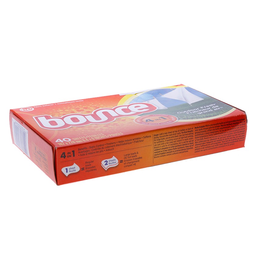 Giấy Xả Làm Mềm Vải Bounce Outdoor Fresh 4in1