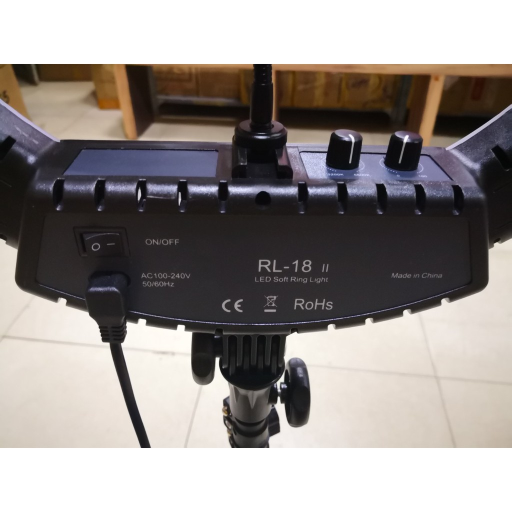 Đèn Hỗ Trợ Livestream Cực Đại 46CM, Chụp Hình Sản Phẩm, Makeup, Studio RL-18