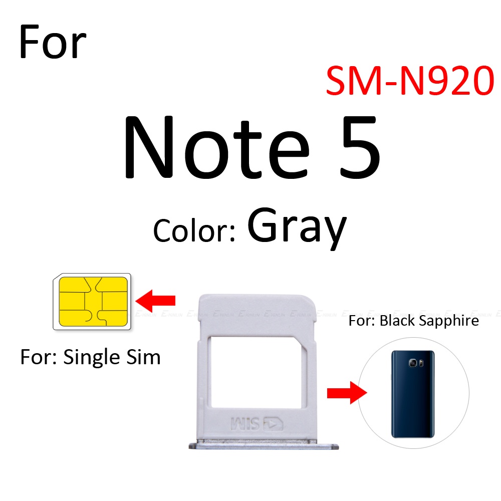 Khay Đựng Thẻ Sim Cho Samsung Galaxy Note 5 N920 Micro SD