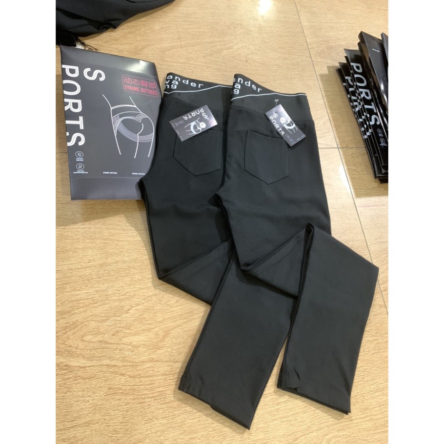 Quần legging nữ gen bụng cạp chéo thể thao siêu hot chất thun co giãn có viền | BigBuy360 - bigbuy360.vn