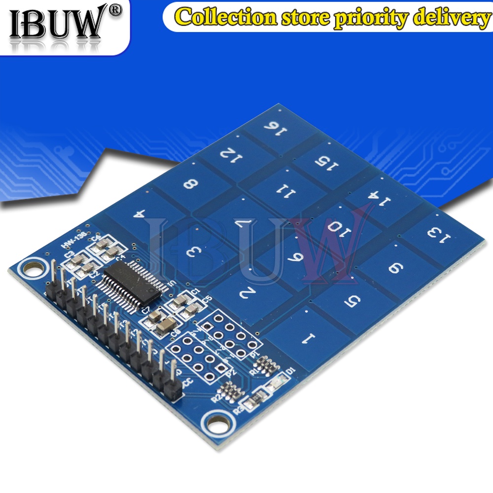 1 Mô Đun Công Tắc Cảm Ứng Điện Dung TTP229 16 Kênh Cho Arduino