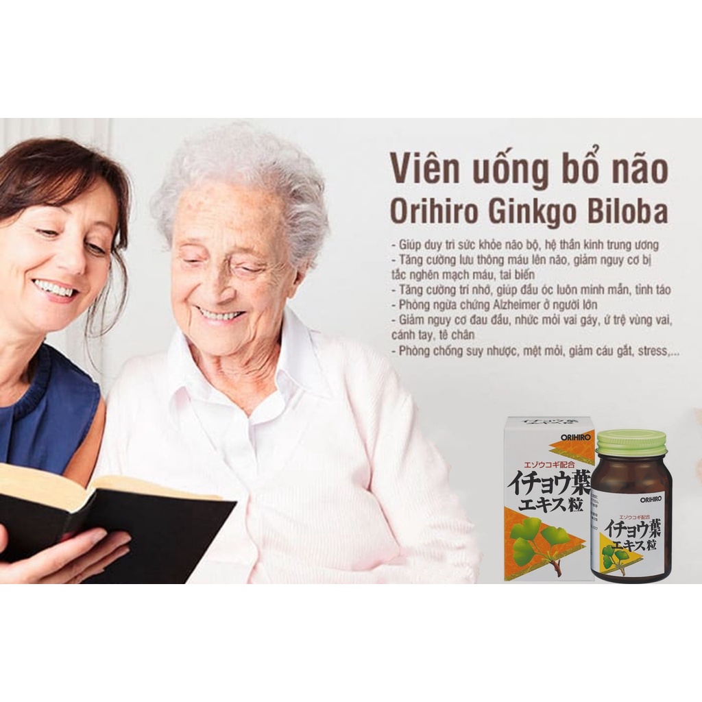 Viên Uống Bổ Não Orihiro Ginkgo Biloba 240 Viên