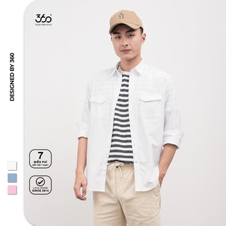 Áo sơ mi nam dài tay 360 boutique cổ bẻ - stdtk205