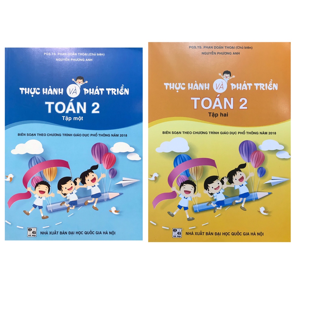 Sách - Combo Thực hành và phát triển toán 2 tập 1 tập 2 ( theo chương trình giáo dục phổ thông 2018 )