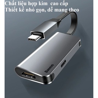 [Type-C ra HDMI] Hub/ Bộ chuyển cổng Baseus Little Box CAHUB-E0G