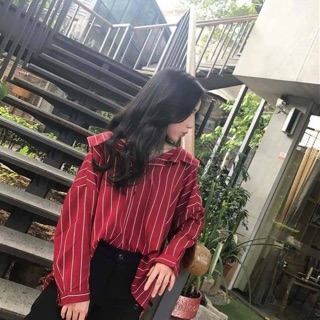 Sơ mi vest đỏ nữ