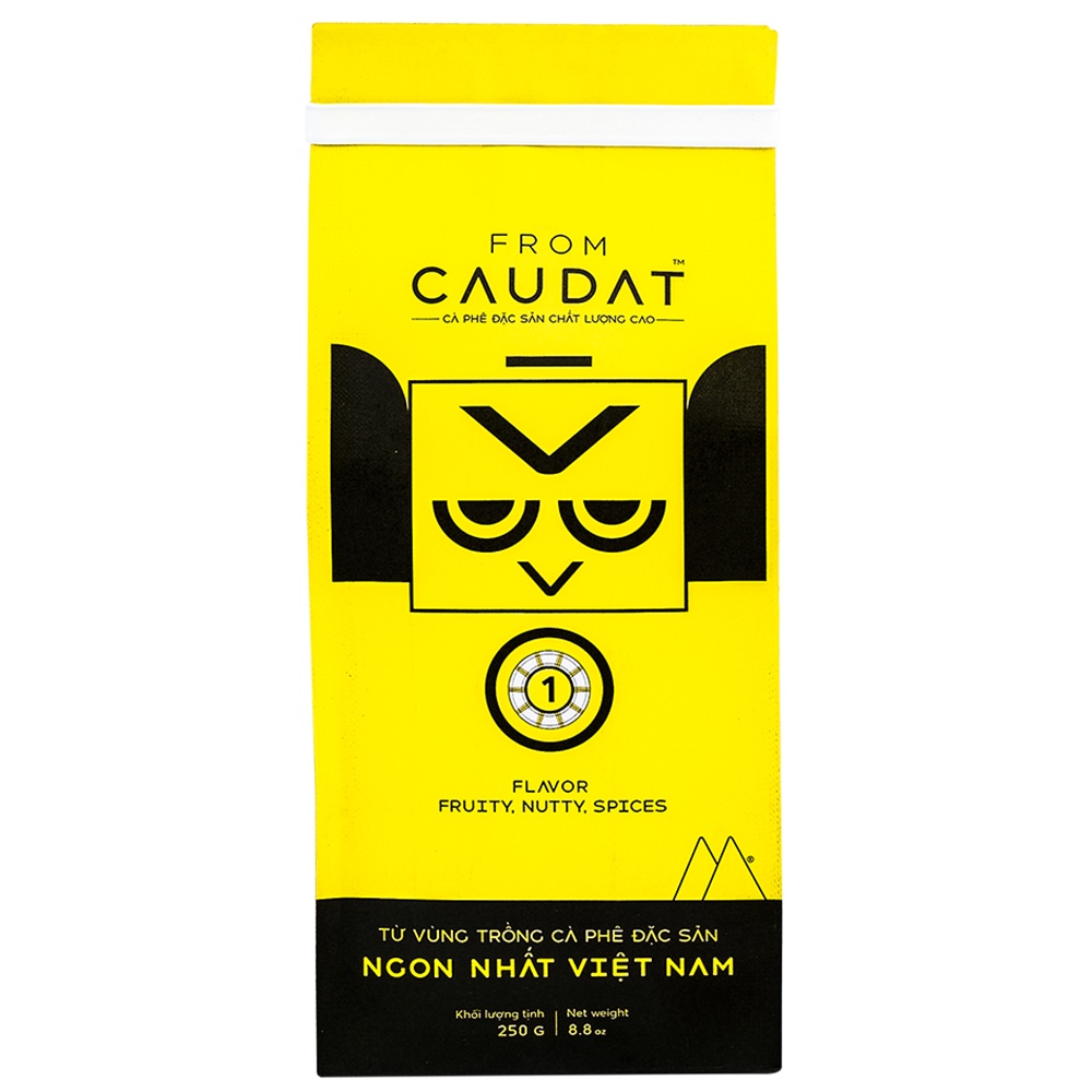 Gói cà phê đặc sản nguyên chất O1 100% Arabica Cầu Đất chua nhẹ
