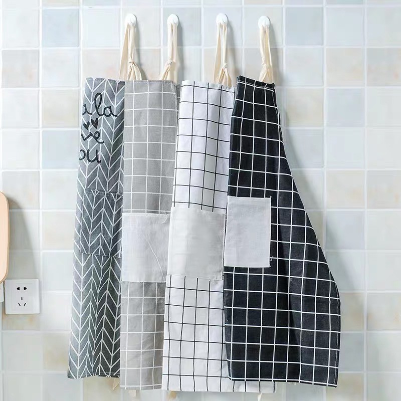 ⚡MẪU MỚI⚡ Tạp Dề Vải May Decor Hàn Quốc 88208 SIEUTHI88