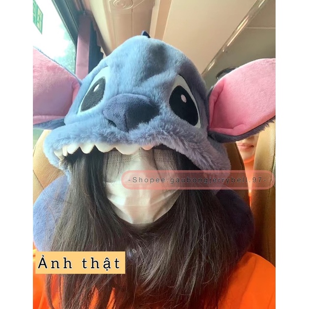 Gối cổ có mũ hình gấu bông Stitch - Lio and Stitch Disney