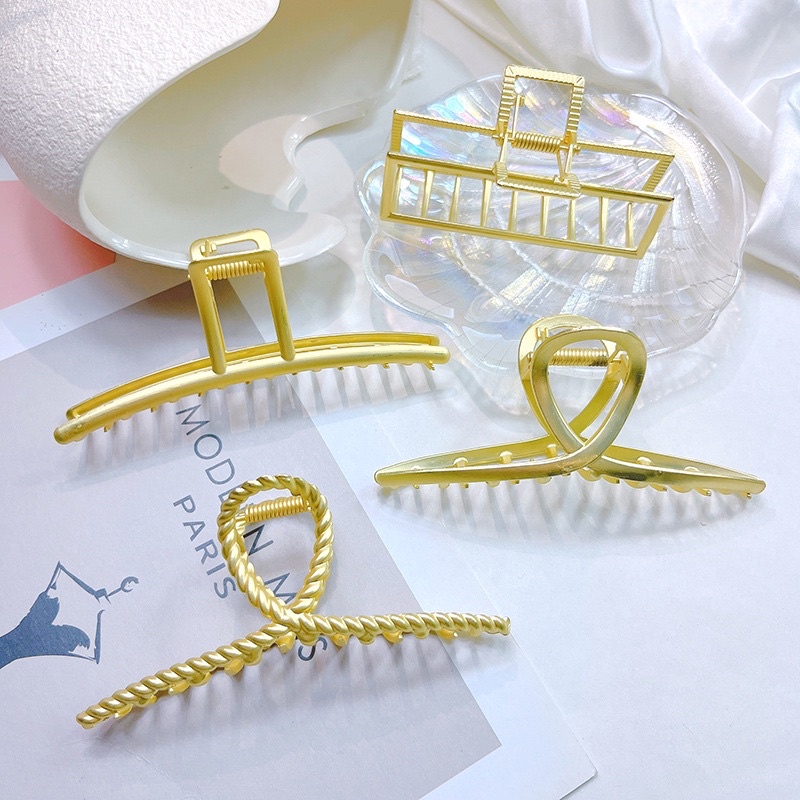 Kẹp tóc kim loại phong cách Hàn Quốc size to,nhiều mẫu