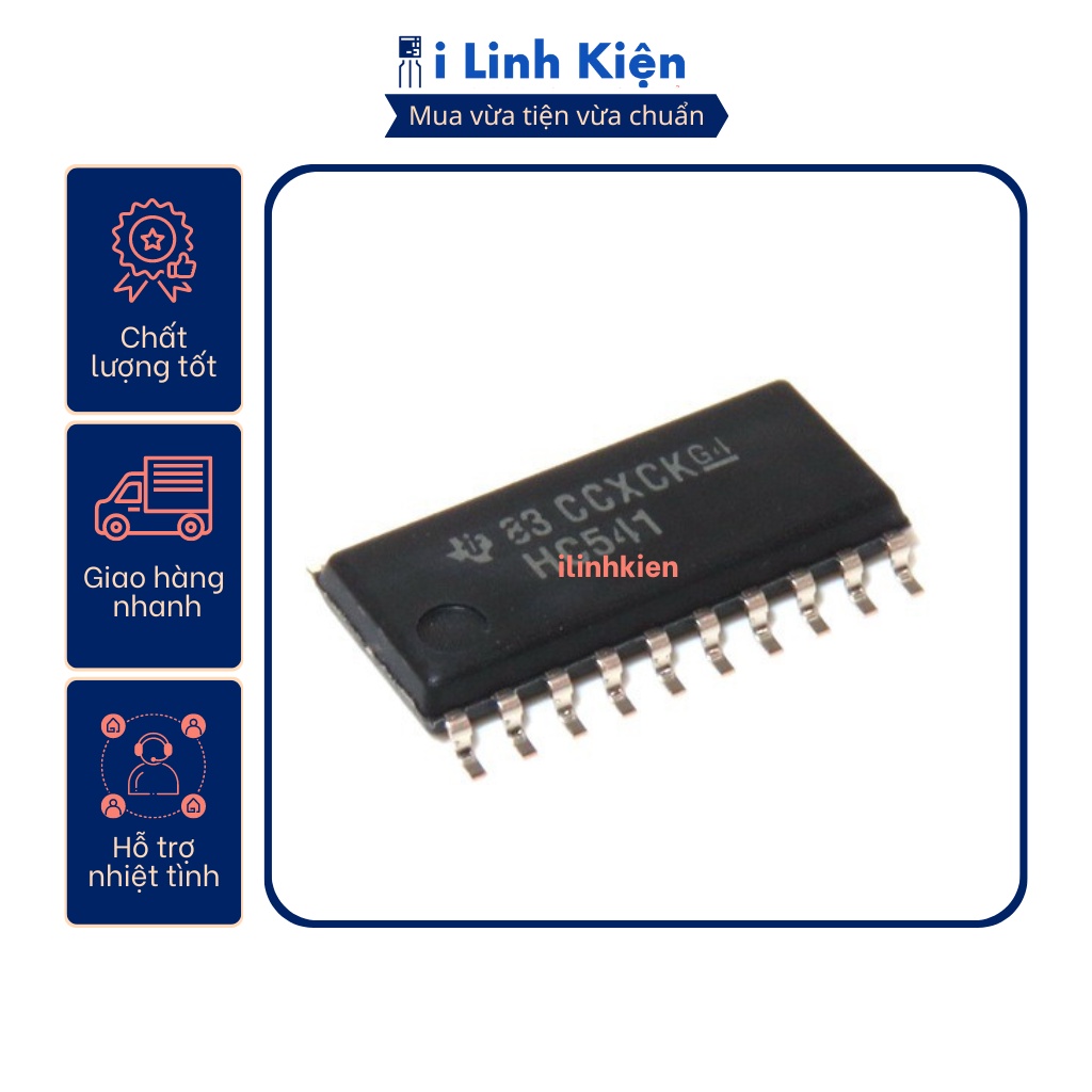 Ic chức năng  HC541 74HC541D SOP-20 7.2mm chính hãng TI chất lượng