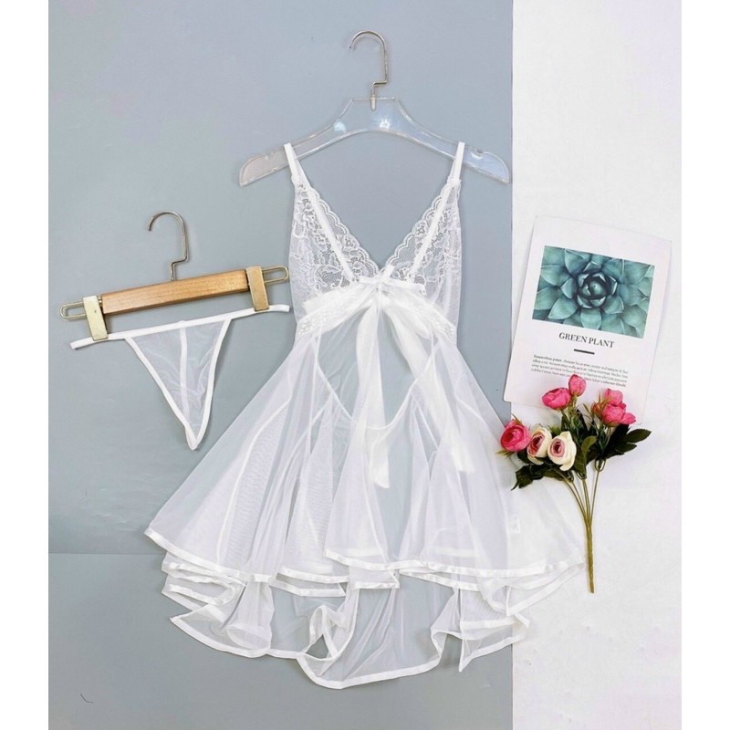 Váy Ngủ Voan Xuyên Thấu Cao Cấp J7715 | BigBuy360 - bigbuy360.vn