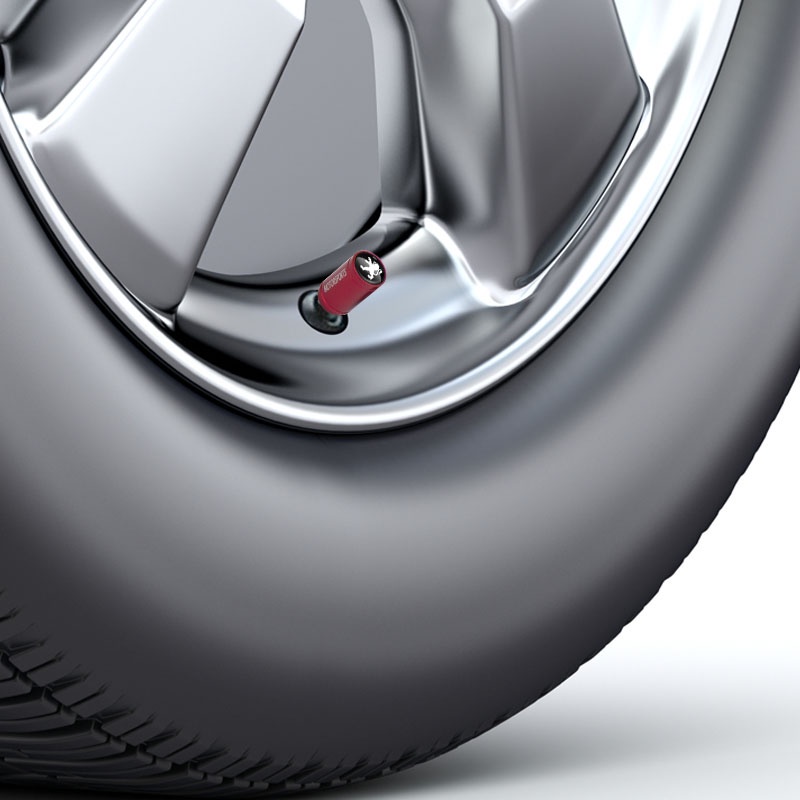 Bộ 4 nắp van bánh xe hơi Peugeot 206 207 208 306 307 308 407 408 508 2008 3008