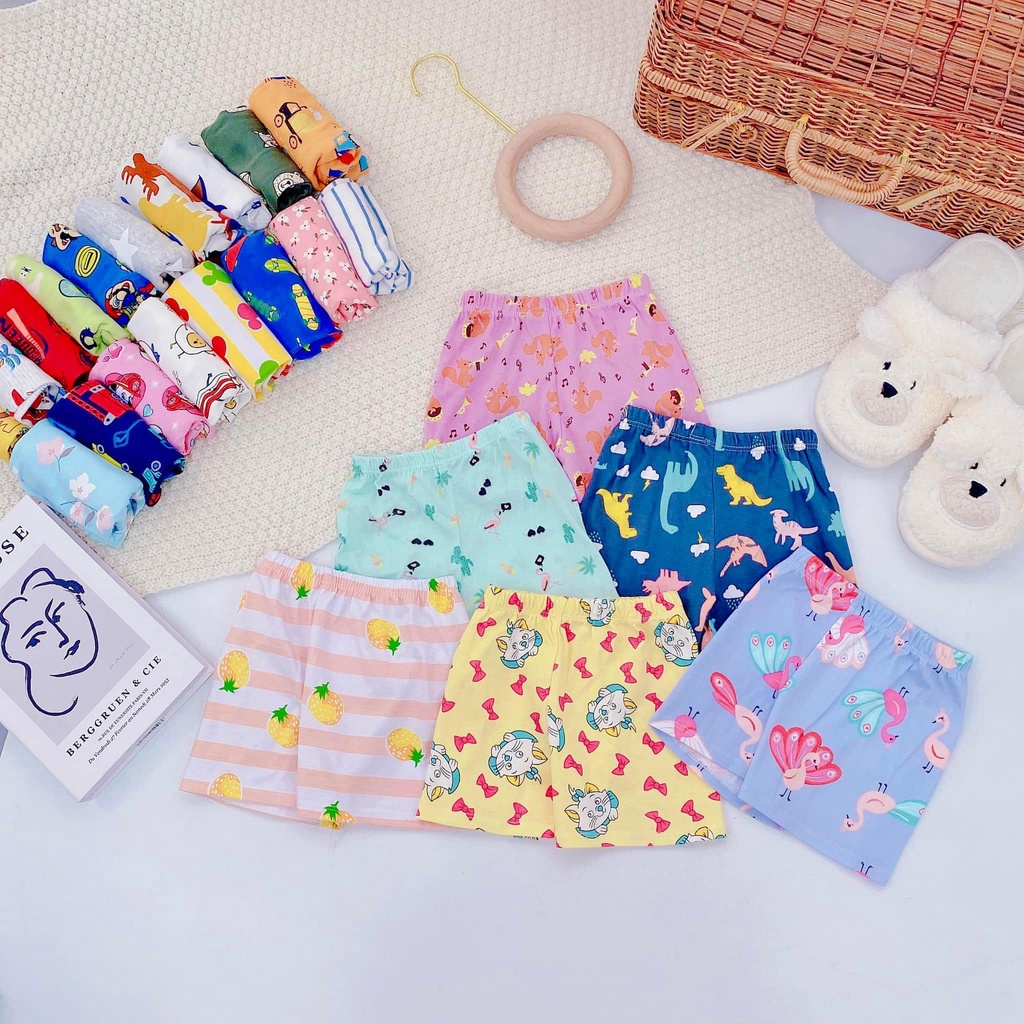 Túi 10 quần chục đùi borip cho bé loại đẹp- giao hình và màu ngẫu nhiên theo giới tính của bé