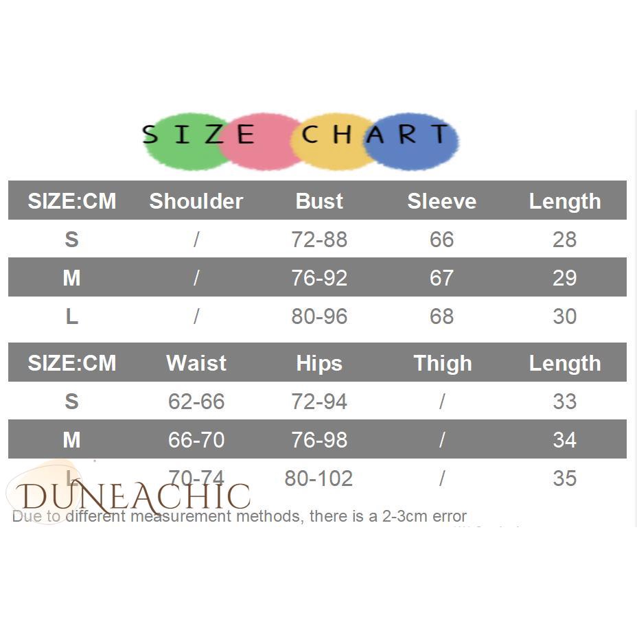 DUNEA Set Áo Lửng Dài Tay + Chân Váy Rút Dây Thời Trang Dành Cho Nữ