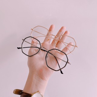 Kính gọng kim loại đa giác độc lạ