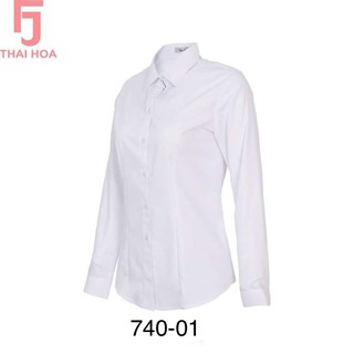 Áo Sơ Mi Thái Hòa Màu Trắng 740-01