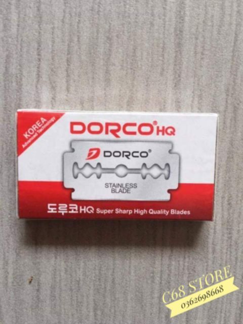 Vỉ 100 lưỡi lam DORCO chính hãng 3 phiên bản tùy chọn