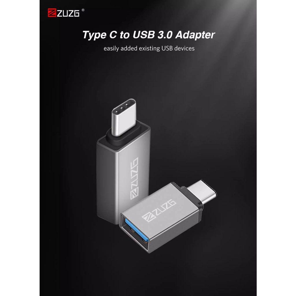 Bộ chuyển đổi Type-C to USB 3.0 Adapter /Micro to USB 3.0 Adapter USB C OTG  Adapter ZUZG Original T2