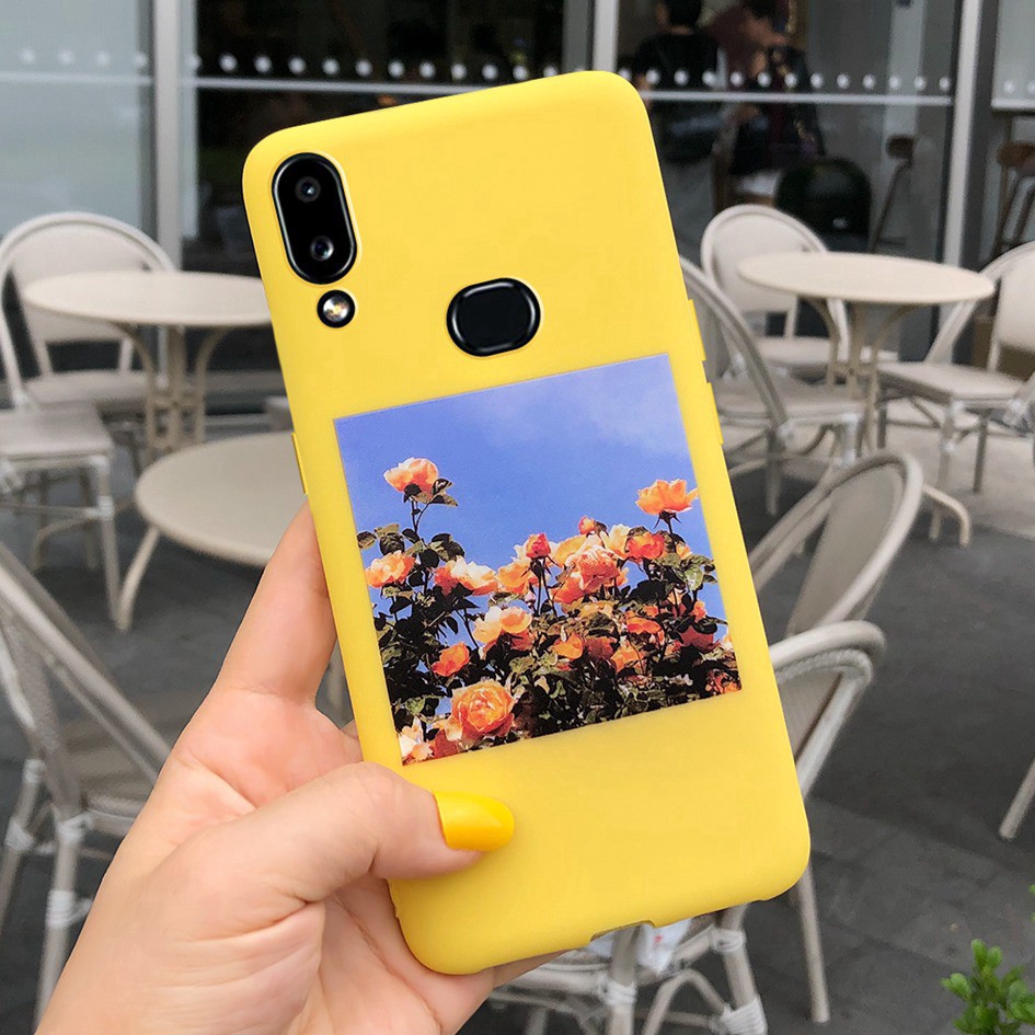 Ốp điện thoại mềm họa tiết xương rồng/chuối màu vàng mặt nhám cho Samsung A10S A20S A20 A30 A50 A30s A50s A40 A70 A10 | BigBuy360 - bigbuy360.vn