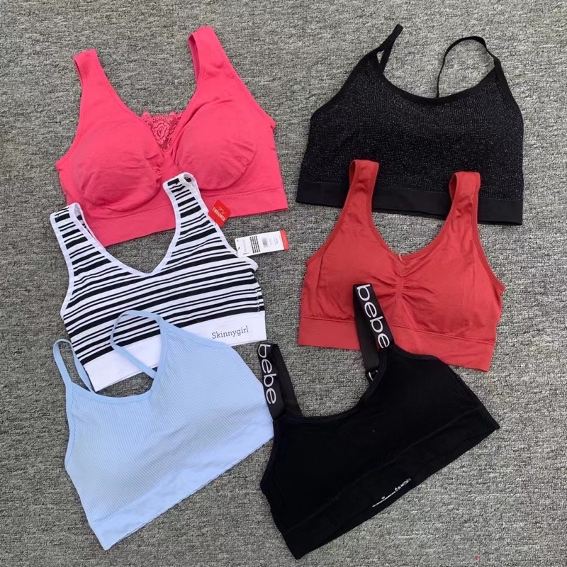 Áo bra tập Gym xuất dư, nhiều brand dày mỏng khác nhau