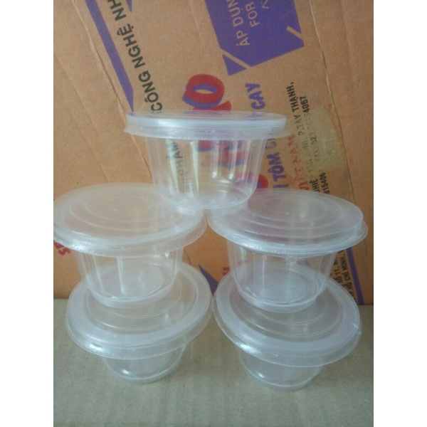 Hộp rau câu 100 ml (50 cái kèm nắp)