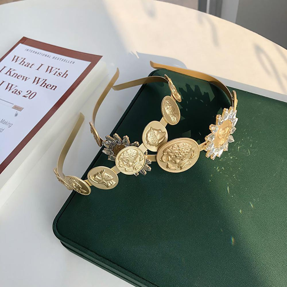 Băng Đô Đính Đá Phong Cách Hàn Quốc Đơn Giản Cho Nữ