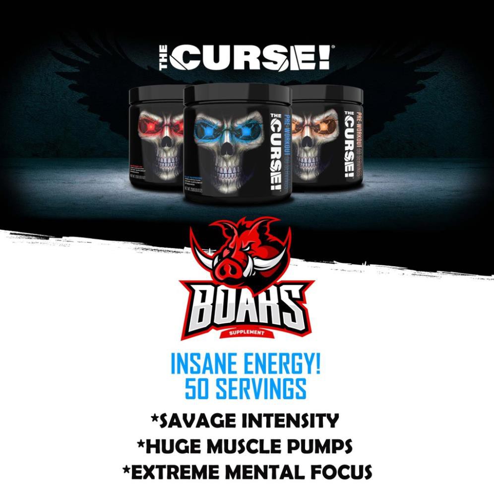 THE CURSE - TĂNG SỨC MẠNH PREWORKOUT SIÊU TIẾT KIỆM (50 LẦN DÙNG)