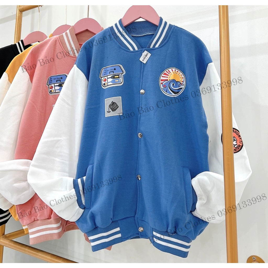 Áo Khoác Nỉ Nam Nữ  Form Rộng Logo Vải Dày Mịn Thoáng Mát Thiết Kế Thời Trang Kiểu Dáng Năng Động