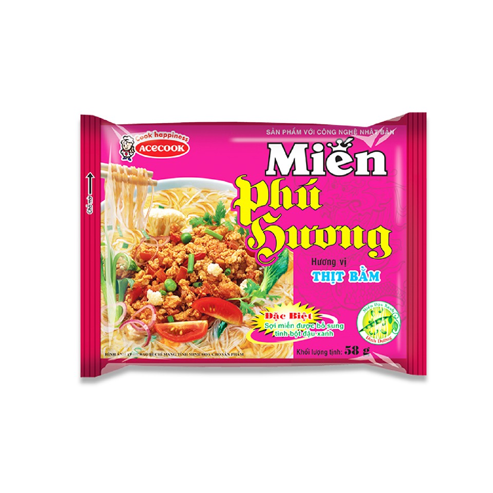 Thùng 24 gói miến Phú Hương các hương vị ăn liền Acecook gói 58g(Mỗi đơn hàng tối đa được 2 thùng) | BigBuy360 - bigbuy360.vn