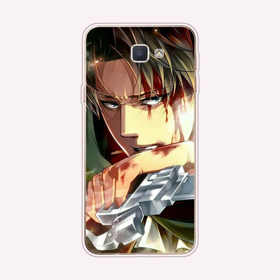 Ốp điện thoại silicon TPU mềm hoạt hình Attack on titan cho Samsung Galaxy j5 2016 j6 2018 j7 2016 2017 J7 prime J7 Neo