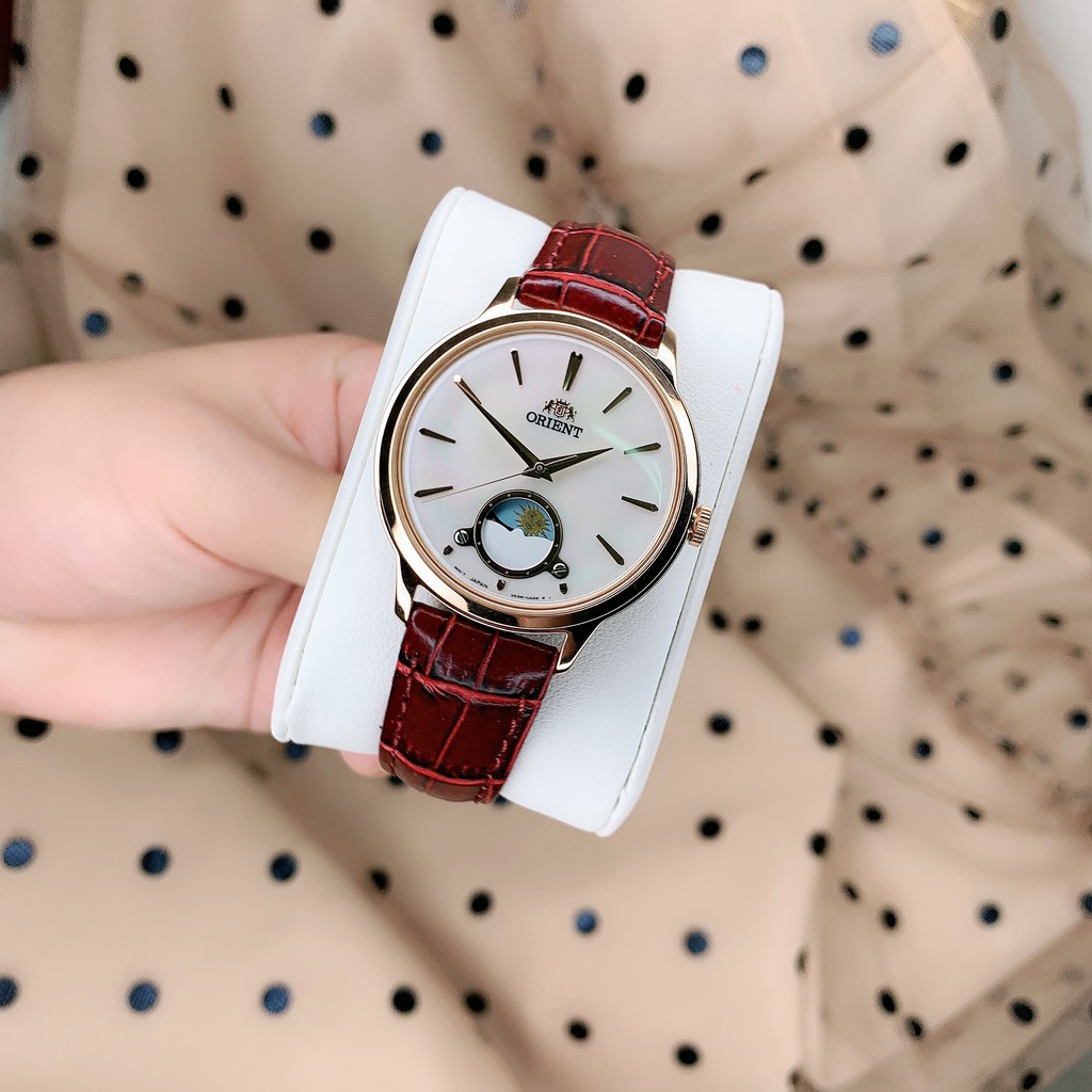 Đồng Hồ Nữ ORIENT Sun and Moon Classic RA-KB0002A10B Chính Hãng Tặng Dây Da Cao Cấp