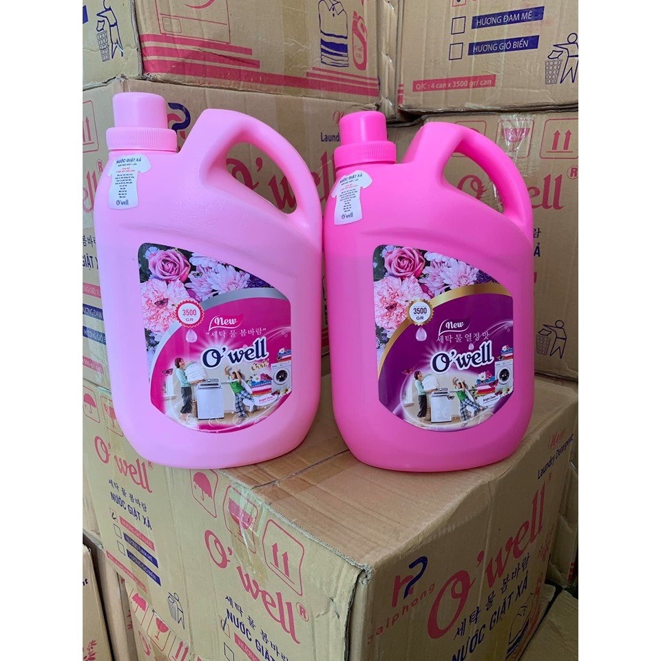 Thùng 4 can nước giặt OWELL loại 3.5lit.