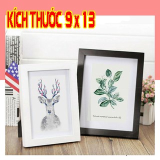 Khung ảnh để bàn đẹp hoặc khung ảnh treo tường ( SIZE 9 X 13 ) Màu Trắng và Đen tặng đinh 3 chân