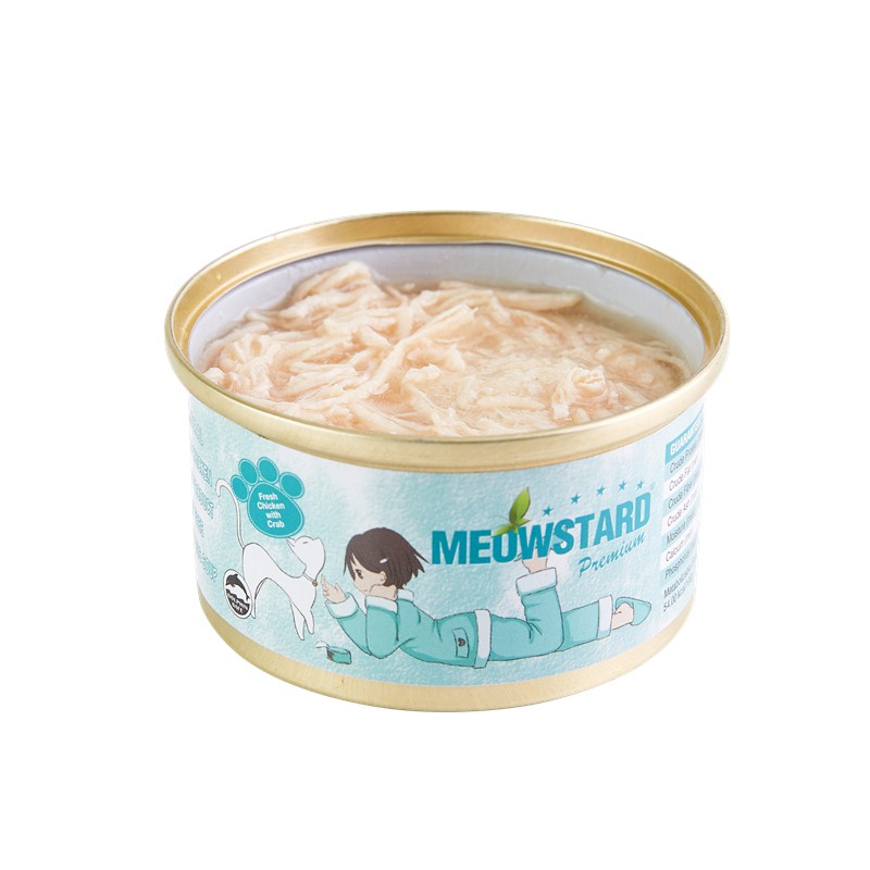 Pate Meowstard premium cao cấp cho mèo lon 80g