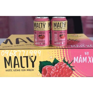 Nước uống lúa mạch Malty Mâm Xôi