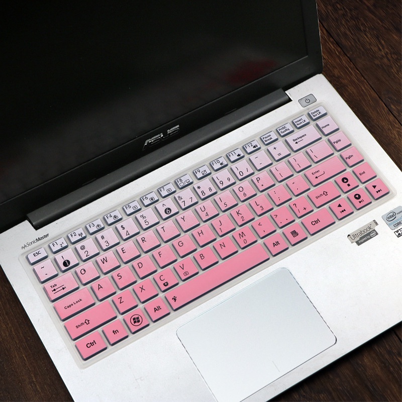 Miếng dán bảo vệ bàn phím laptop Asus E403Na E402 A480 X450 X441 14&quot; bằng silicon mềm siêu mỏng