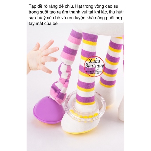 Thú Bông Treo Nôi Cũi Xe Đẩy Cho Bé, Búp Bê Ngựa Bay Màu Tím Size Lớn 43x19cm Cho Bé 0-3 tuổi