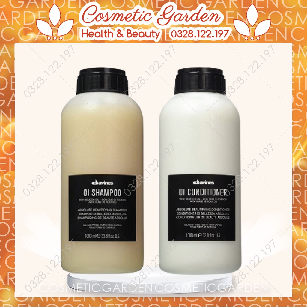 Dầu Gội Xả Hoàn Mỹ Cho Mọi Loại Tóc Davines Oi 1000ml