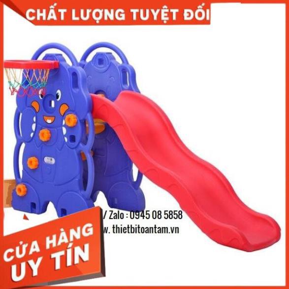 hàng chất lượng -  Chuyên cung cấp bộ cầu trượt kèm bóng rổ cho bé mầm non