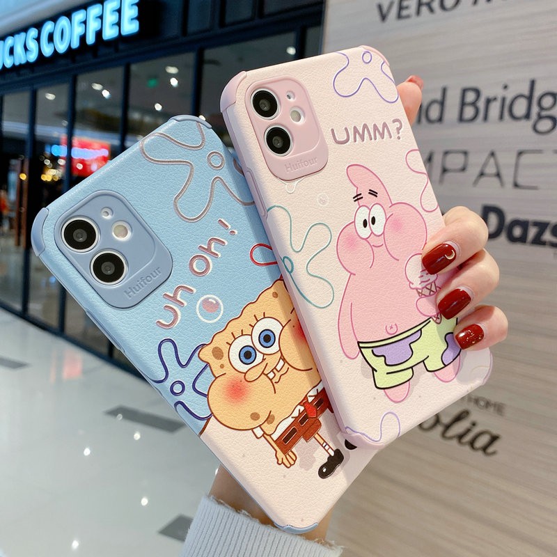 Ốp Lưng Họa Tiết Spongebob & Patrick Độc Đáo Cho Xiaomi 11 8 9 10 Lite Pro Redmi K30