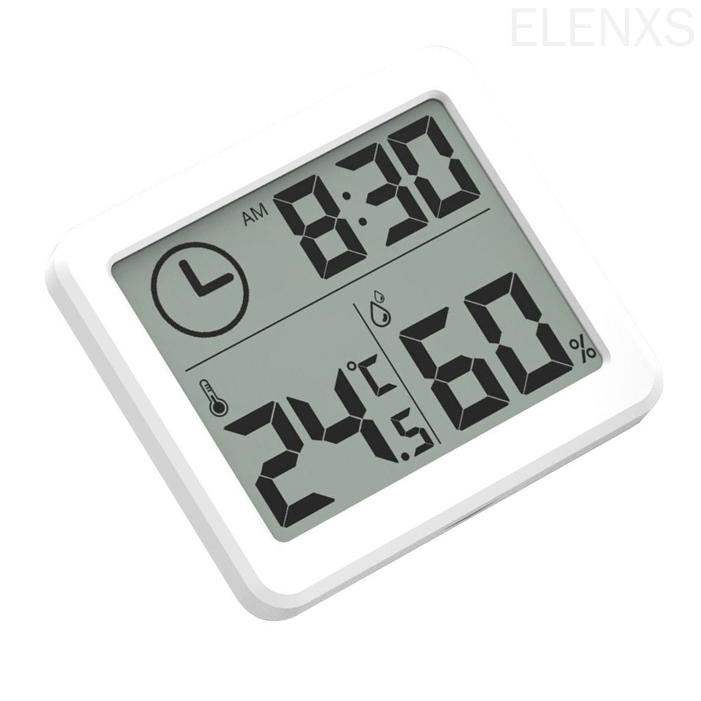 Đồng Hồ Điện Tử Đo Nhiệt Độ Và Độ Ẩm Màn Hình Lcd Tiện Dụng Cho Gia Đình