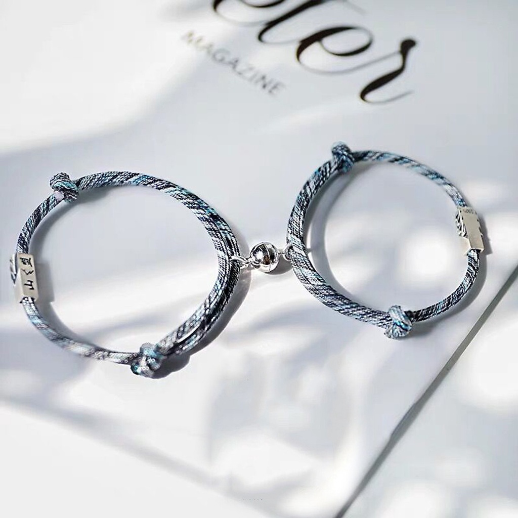 Vòng tay đôi tình yêu nam châm, lắc tay cute cho cặp đôi, bạn thân - Mita Accessories