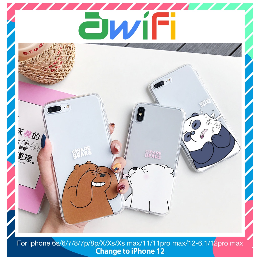 Ốp lưng iphone anh em gấu trong 6plus/6s/6splus/7/7plus/8/8plus/x/xr/xs/11/12/pro/max/plus/promax - Awifi G3-4