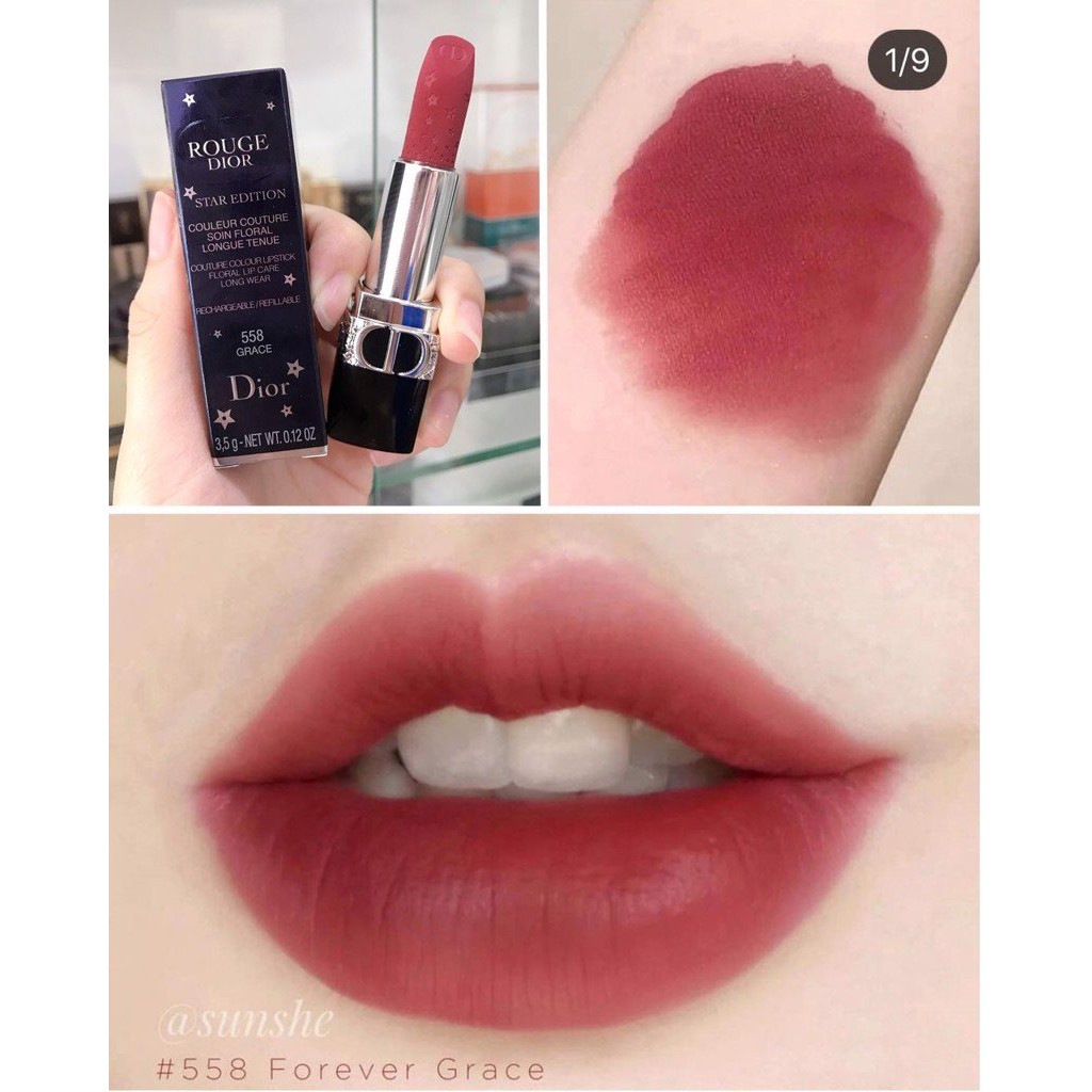 Son Dior Rouge Star Edition Velvet Màu 558 Grace