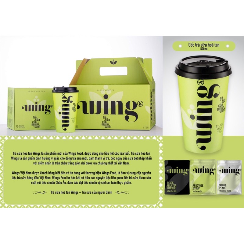 TRÀ WINGS PACK6 CỐC ( lượng trà nhiều hơn, pha theo hướng dẫn ở phần mô tả sp để có ly trà chuẩn vị | BigBuy360 - bigbuy360.vn