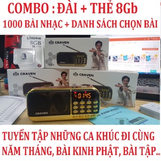 Đài Nghe Nhạc thẻ nhớ 8Gb Kingston [ Chính Hãng ]